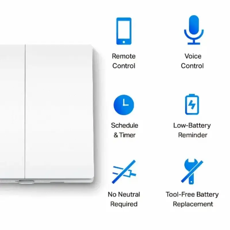 Picture of TP-Link Tapo S220 Smart Light Switch 2-Gang 1-Way