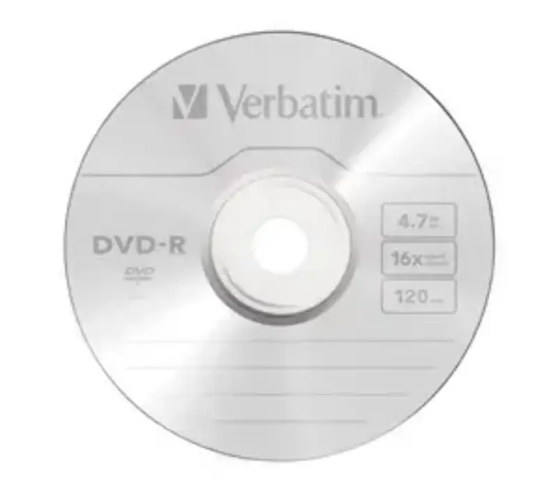 Picture of Verbatim DVD-R 16x Branded 15 cello pack box of 24