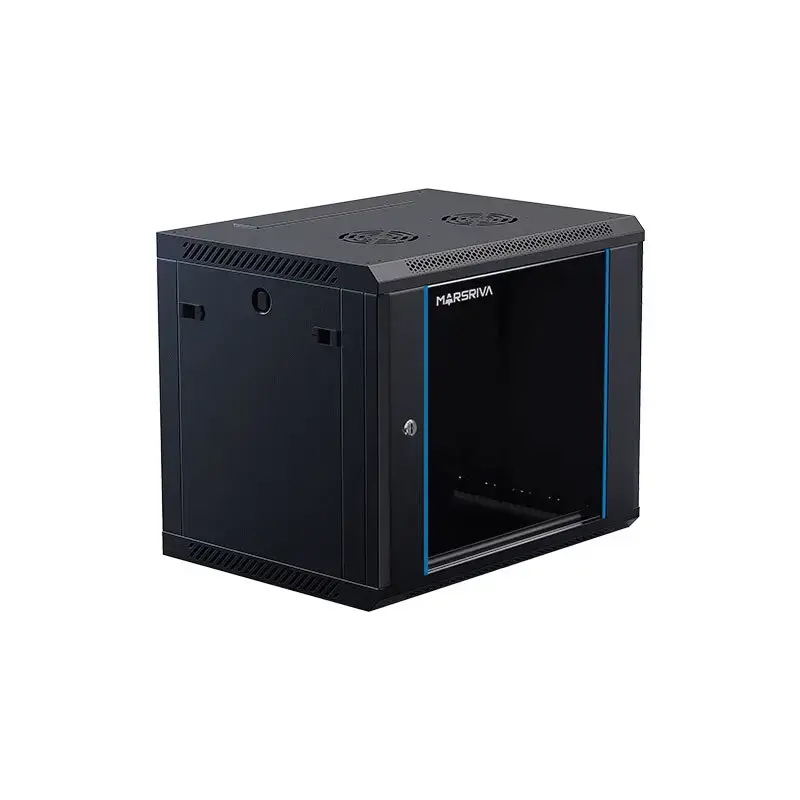 Picture of Marsriva WS6409 Wall-Mount Cabinet 600*450*9U 1x Shelf 1xFan
