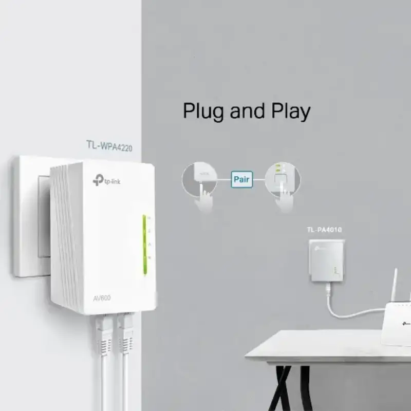 Picture of TP-Link TL-WPA4220 TKIT (UK) Powerline Wi-Fi 3-Pack KIT