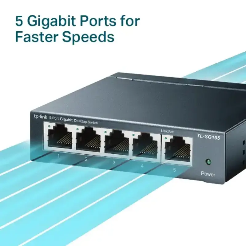 Picture of TP-Link TL-SG105 5-port Gigabit Desktop  Switch