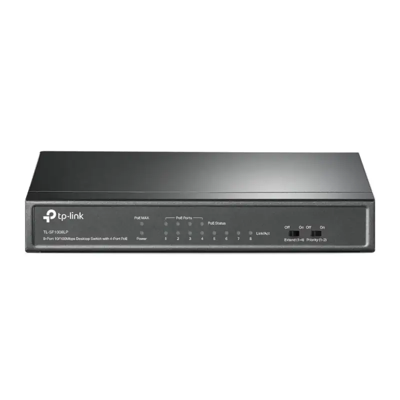 Picture of TP-Link TL-SF1008LP 8 port Desktop PoE Switch with 4-Port PoE