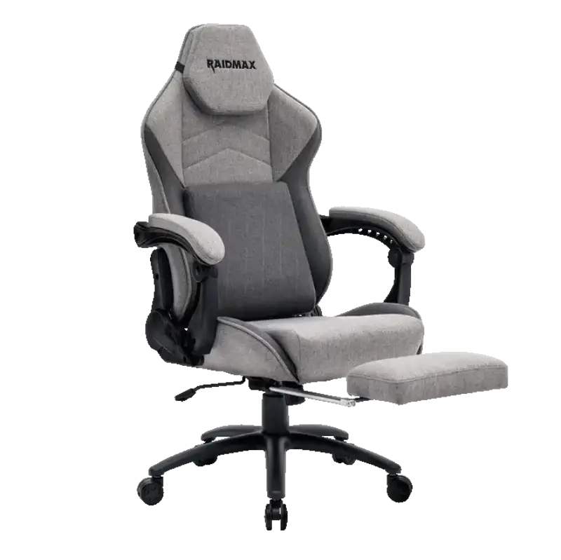 Picture of Raidmax Drakon DK719 Grey Breathable Fabric Exterior 180deg reclinable/Class 4 Gas Lift