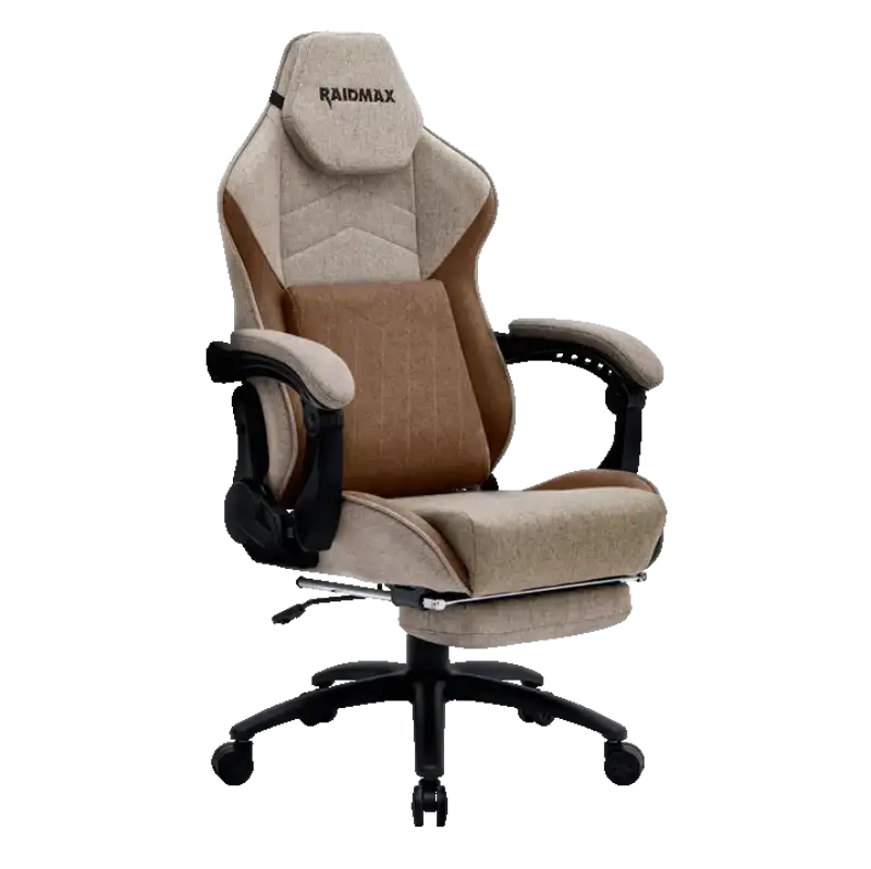 Picture of Raidmax Drakon DK719 Brown Breathable Fabric Exterior 180deg reclinable/Class 4 Gas Lift