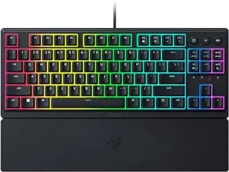 Picture of Razer Ornata V3 X RGB Gaming Ergonomic Keyboard with Wrist Rest Black RZ03-04470300-R3W1