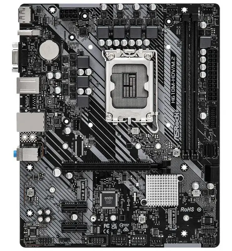 Picture of ASRock H610M-HDV M.2 2DDR4 4SATA3 LGA1700 ATX Motherboard 2.0