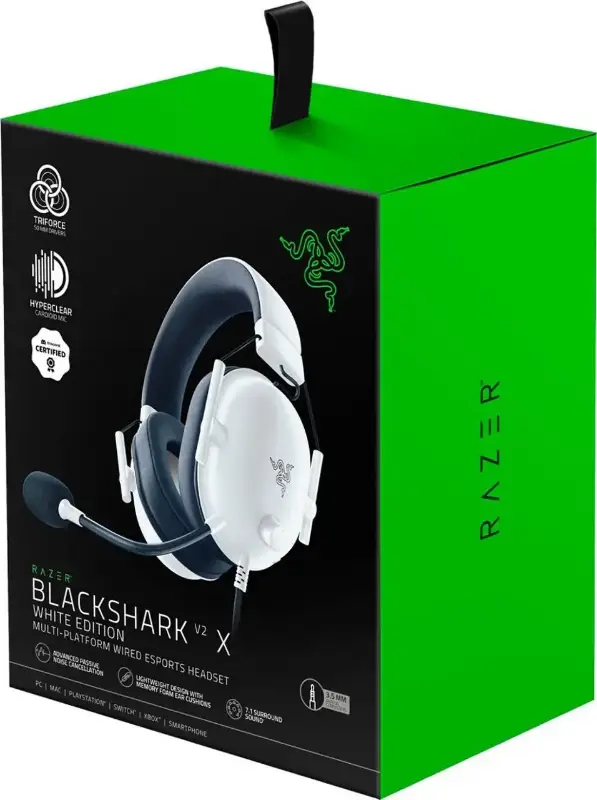Picture of Razer Blackshark V2 X 7.1 Headset White