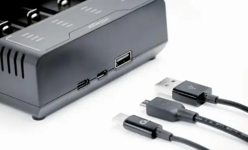 Picture of Gembird Ni-MH + Li-ion Fast Battery Charger Black BC-USB-02