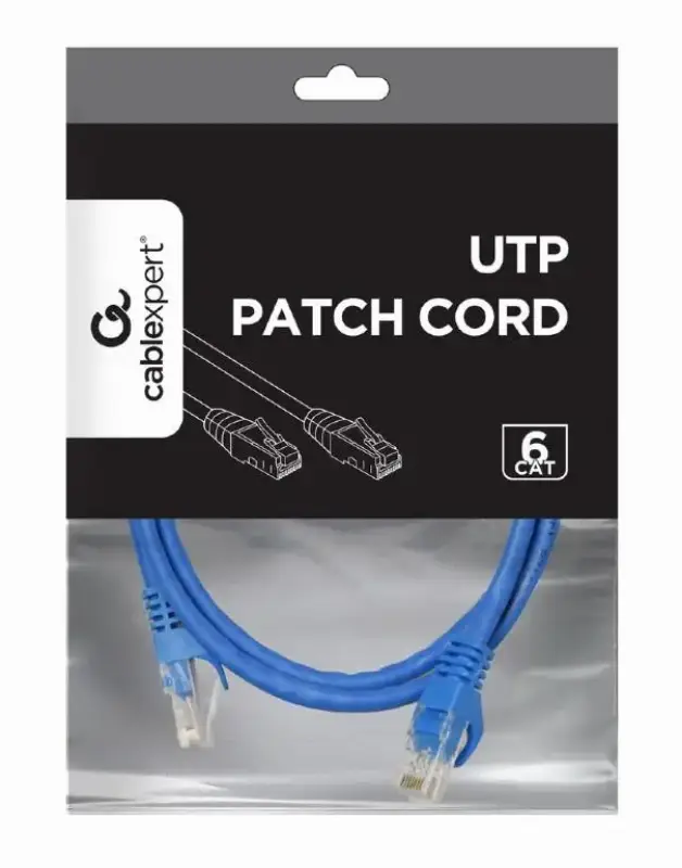 Picture of Gembird CAT6 UTP Patch cord 0.5 m blue PP6U-0.5M/B