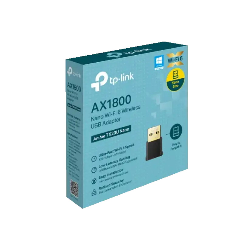 Picture of TP-Link Archer TX20U Nano AX1800 Nano Wi-Fi 6 Wireless USB Adapter