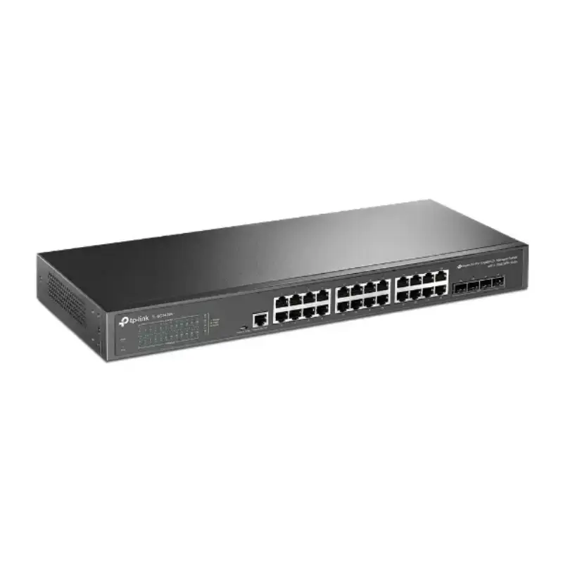Picture of TP-Link TL-SG3428X-UPS Omada 24-Port Gigabit L2+ Managed Switch with 4 10GE SFP+ Slots and UPS Power Supply