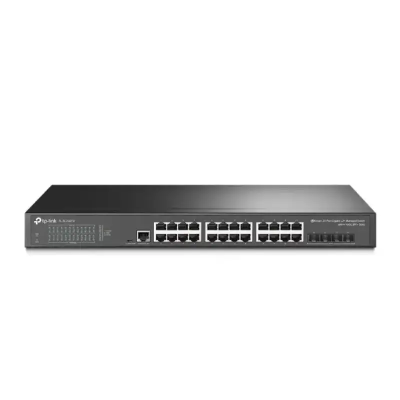 Picture of TP-Link TL-SG3428X-UPS Omada 24-Port Gigabit L2+ Managed Switch with 4 10GE SFP+ Slots and UPS Power Supply