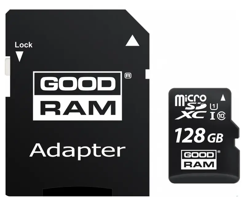 Picture of GOODRAM 128GB MicroSD Card Class 10 UHS I  + Adapter M1A4-1280R12