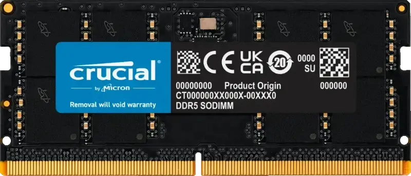 Picture of Crucial DDR5 32GB(1x32GB) 5600 MHz SODIMM