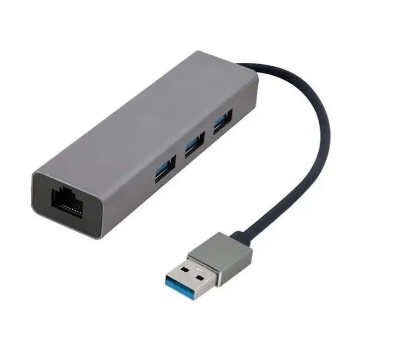Picture of Gembird network adapter with 3-port USB 3.0 hub A-AMU3-LAN-01