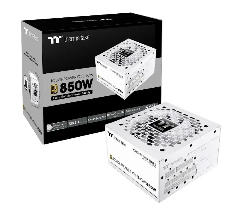Picture of Themaltake Toughpower GT 850W Snow FullyModular 80 PlusGold
