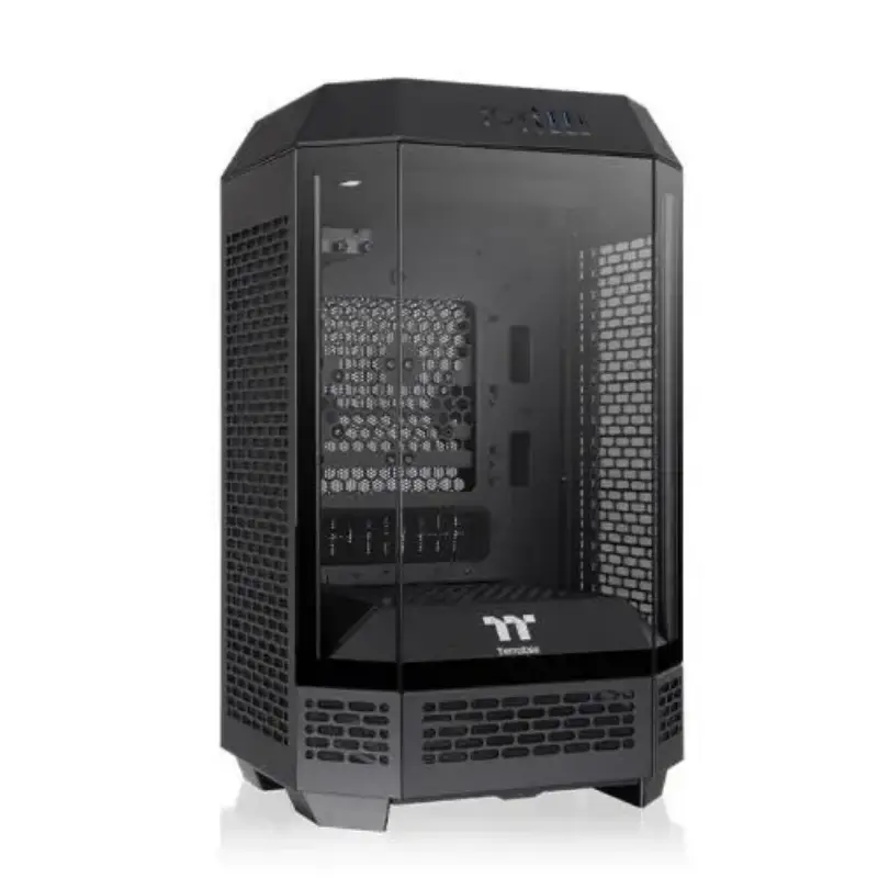 Picture of Thermaltake The Tower 250/Black Fan*2/ColorBox/With Screen Metal Panel