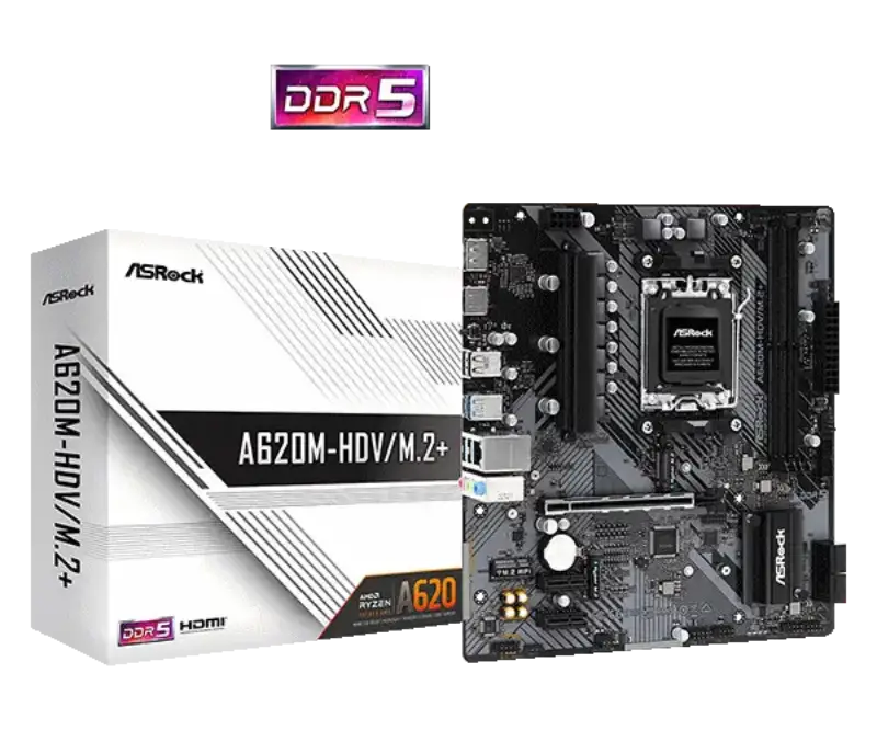 Picture of ASROCK  A620M-HDV/M.2+ AMD AM5 A620/2DDR5