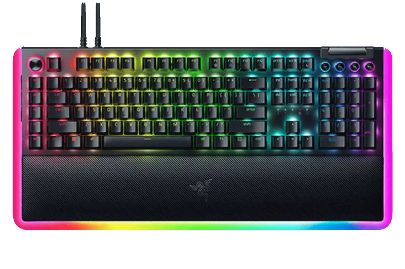 Picture of Razer BlackWidow V4 Pro Gaming Keyboard Black - Green Switch RZ03-04680100-R3M1