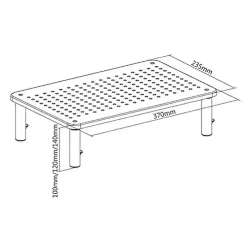 Picture of Gembird Adjustable monitor stand (rectangle)  MS-TABLE-01