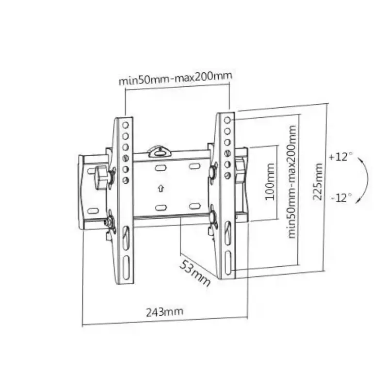 Picture of Gembird TV wall mount (tilt), 23”-42”  WM-42T-02