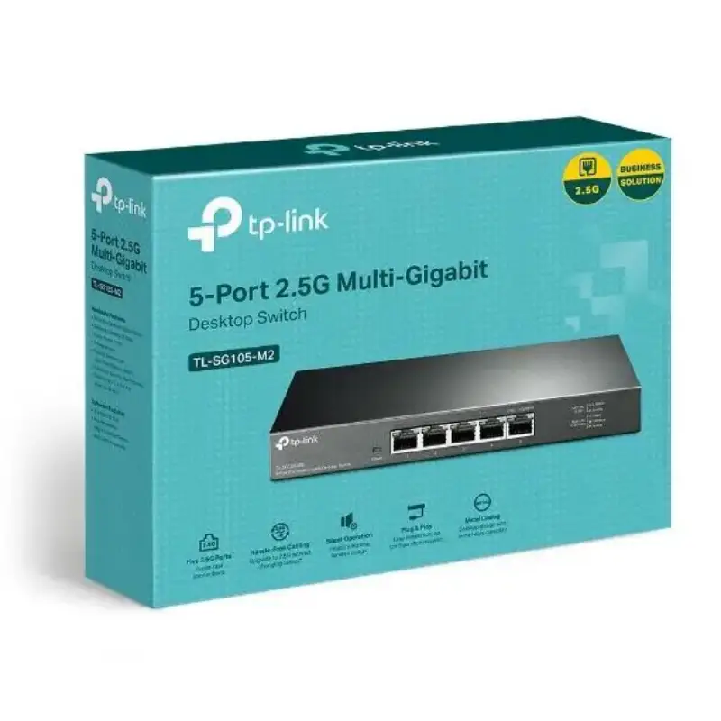 Picture of TP-Link TL-SG105S-M2 -5 Port  2.5 G Multi-Gigabit Desktop Switch