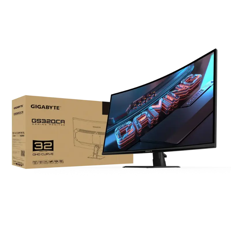 Picture of GIGABYTE GS32QCA EK  31.5" QHD VA 1ms 180Hz