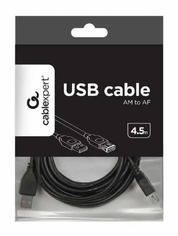 Picture of Gembird Premium quality USB 2.0 extension 15 ft  CCP-USB2-AMAF-15C