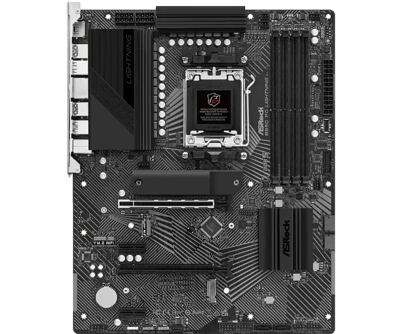 Picture of ASRock B650 PG Lightning AMD AM5 / B650 / 4×DDR5  motherboard