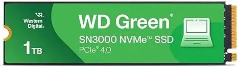 Picture of WD 1Tb SN3000 NVMe PCIe4.0 x4 Green