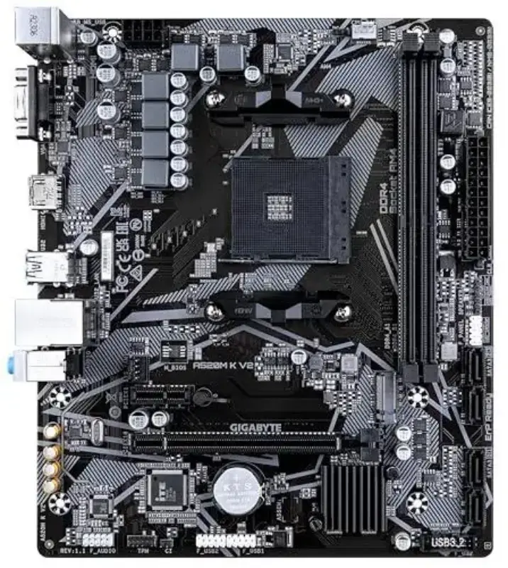 Picture of Gigabyte A520M K V2 mATX Motherboard  AMD AM4 CPUs