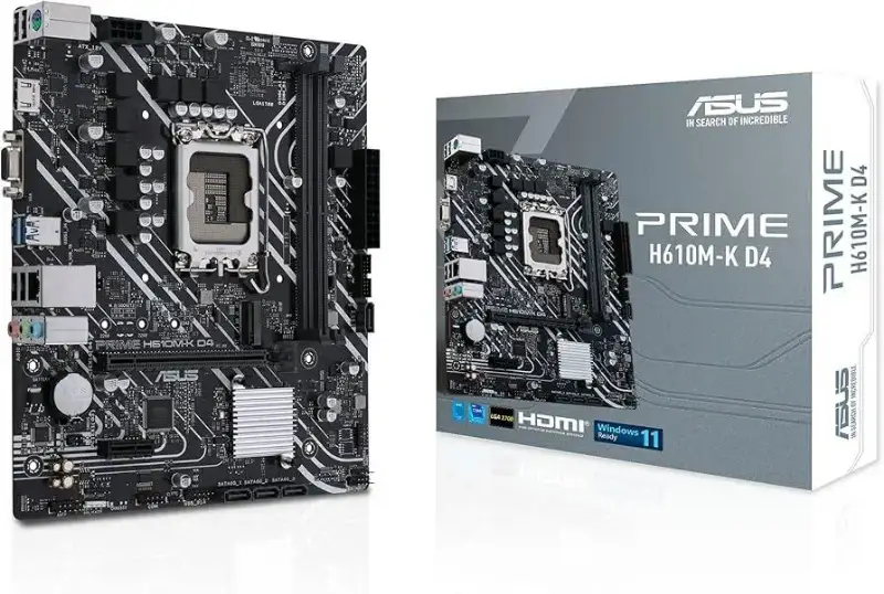 Picture of ASUS PRIME H610M-K DDR4 (LGA 1700) motherboard  90MB1A10-M0EAY0