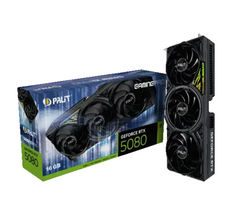 Picture of Palit GeForce RTX 5080 GamingPro 16GB GDDR7 3 Fan NE75080019T2-GB2031A