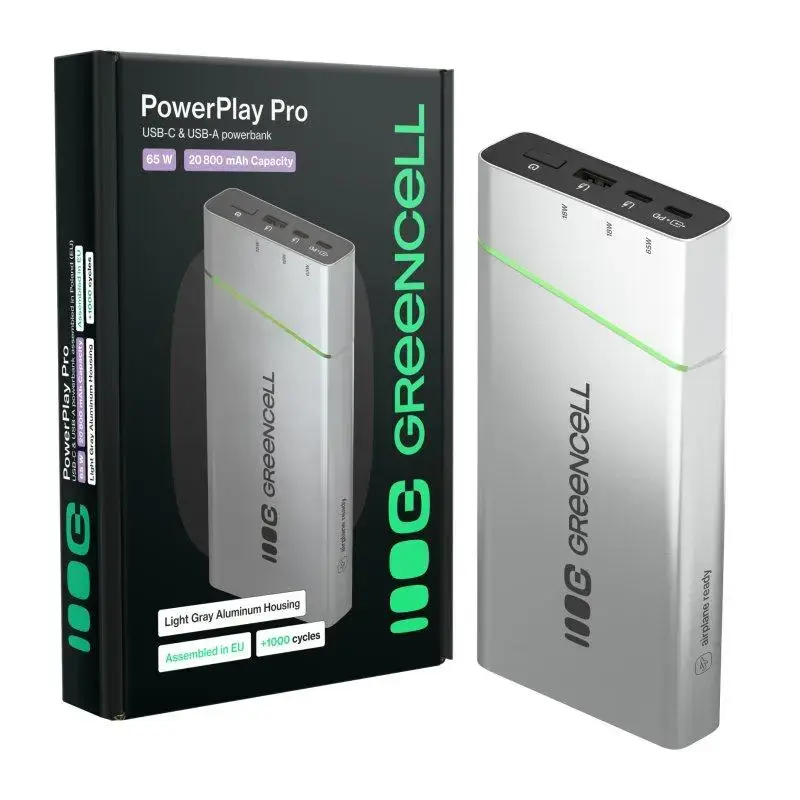 Picture of Greencell PowerPlay Pro 20800mAh 65W Power bank  fast charging, PD, Ultra Charge