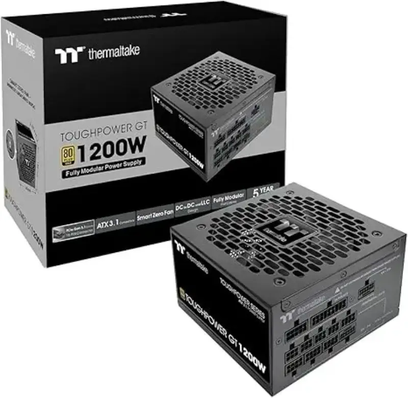 Picture of Thermaltake Toughpower GT Black 1200W  Fully Modular 80 Plus Gold/EU/ATX 3.1