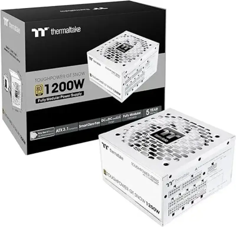 Picture of Thermaltake Toughpower GT Snow 1200W Fully Modular ATX 3.1 PSU