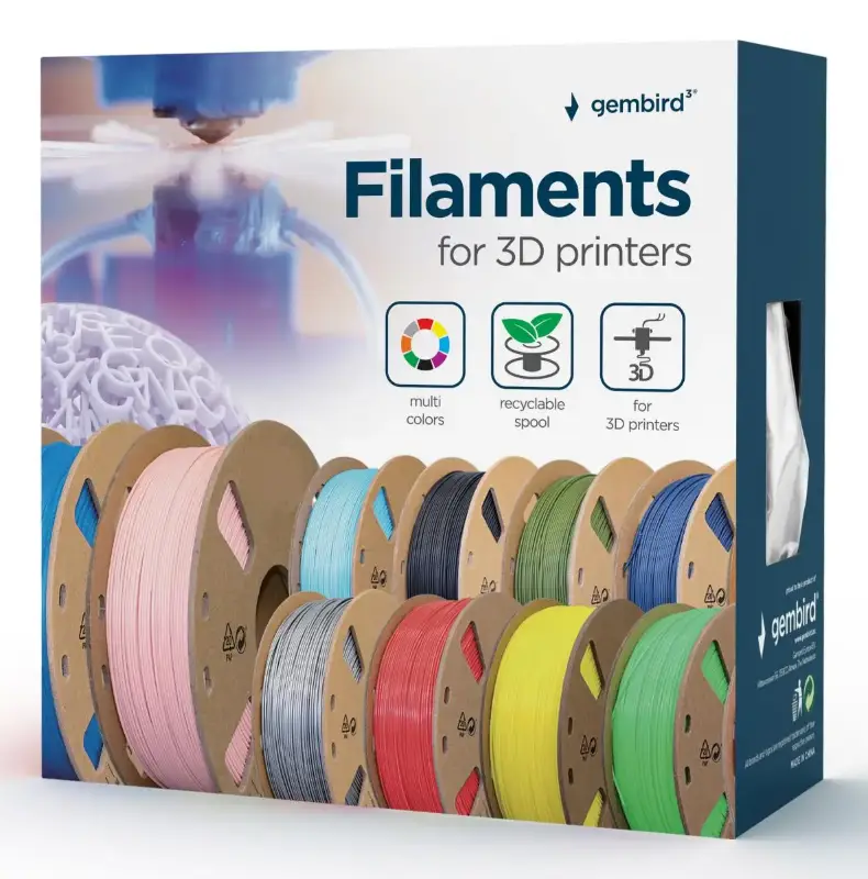 Picture of Gembird PLA Filament Military Green 1.75mm 1Kg   3DP-PLA-01-MTMG