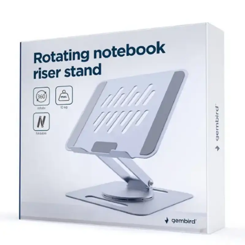 Picture of Gembird NBS-DR1-01 Rotating notebook riser stand,  spacegrey