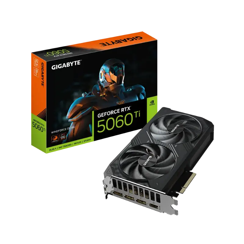 Picture of Gigabyte GeForce RTX™ 5060 Ti WINDFORCE OC 8G  GV‑N506TWF2OC‑8GD
