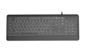 Picture of Gembird  Slim wired backlight keyboard, black,US  Layout  KB-UML-04