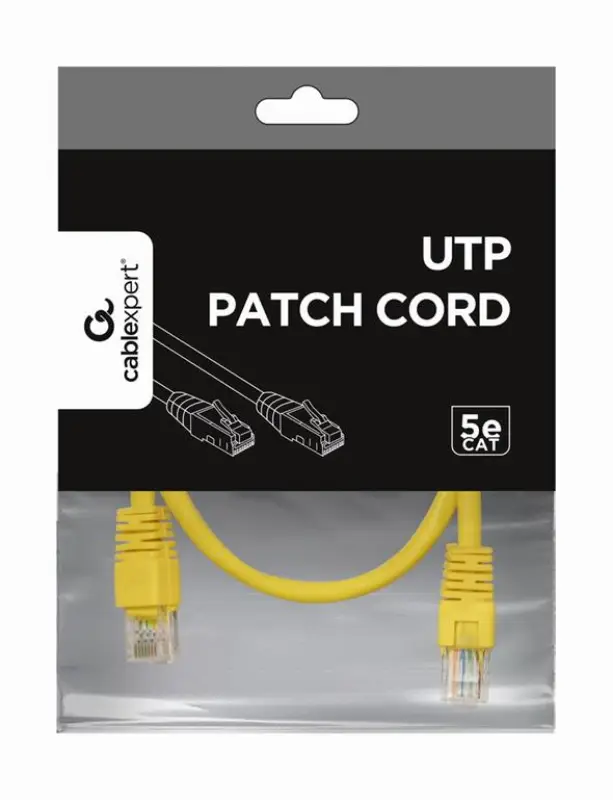 Picture of Gembird UTP CAT5e Patch cord Yellow 0.5m  PP12-0.5M/Y