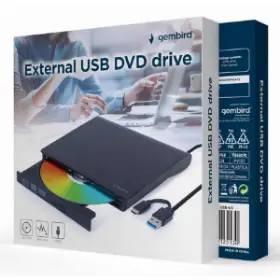 Picture of Gembird USB External DVD Drive black  DVD-USB-031