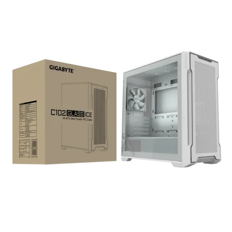Picture of Gigabyte C102GI M-ATX Case GPU410mm/WHT