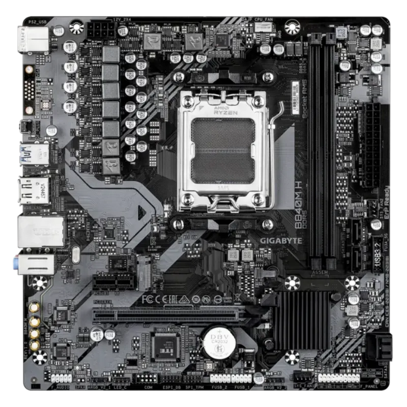 Picture of Gigabyte B840M H Micro ATX AMD 9MB84MH-00-G10