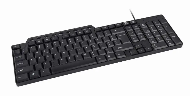 Picture of Gembird Compact multimedia keyboard US Layout USB Black KB-UM-104