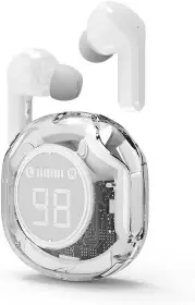 Picture of Gembird Transparent TWS in-ears, white TWST-01-W