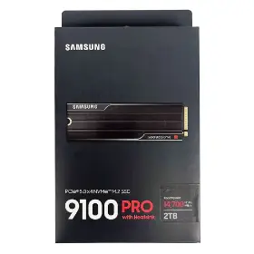 Picture of Samsung 9100 PRO with Heatsink 2TB PCIe 5.0 NVMe  SSD MZ-VAP2T0CW
