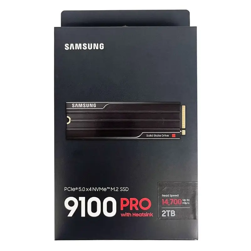 Picture of Samsung 9100 PRO with Heatsink 2TB PCIe 5.0 NVMe  SSD MZ-VAP2T0CW