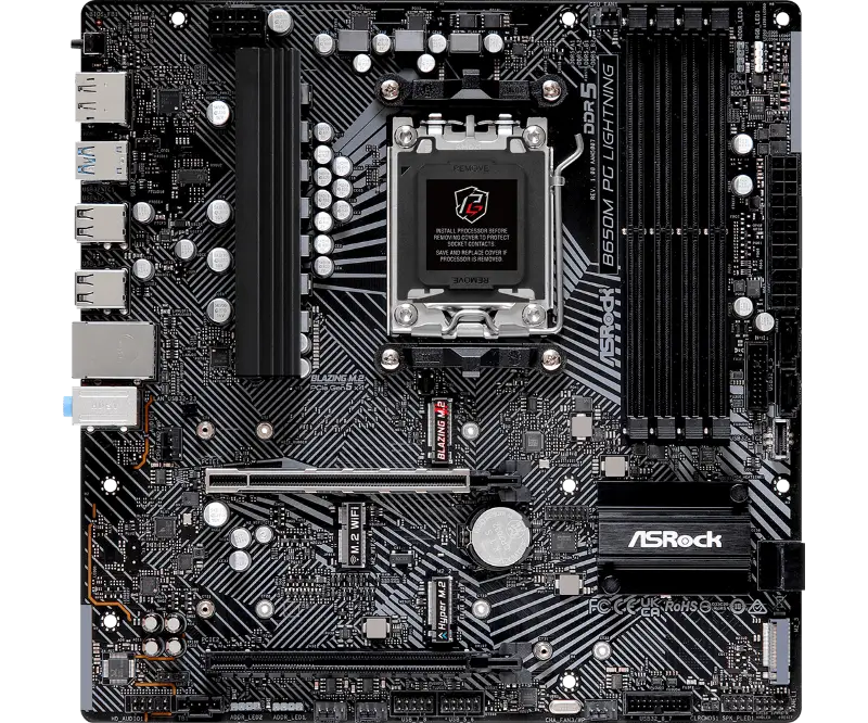Picture of ASRock B650M PG Lightning AMD AM5 B650/4DDR5