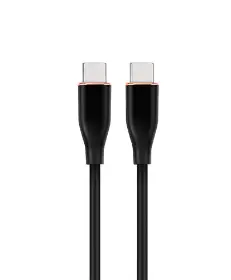 Picture of Gembird Premium silicon Type-C Power Delivery (PD) charging & data cable, 1.5 m, black CC-USB2S-CMCM-1.5M- BK